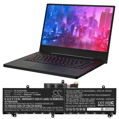 Аккумулятор Asus, GX532GV, ROG Zephyrus G15 GA502IU-AL011T, ROG ZEPHYRUS S15 GX502LXS-HF047T, 4800 мАч, CS фото 5