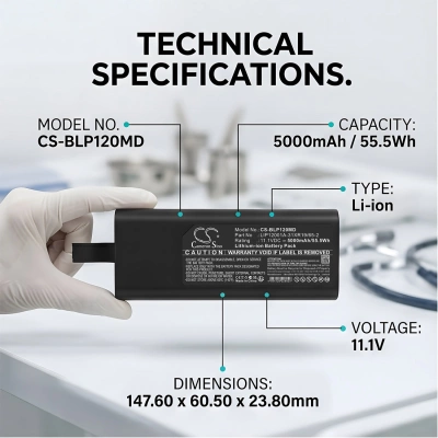 Аккумулятор Biolight, P12 Patient Monitor, P15 Patient Monitor, 5000 мАч, CS фото 8