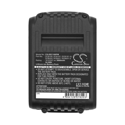 Аккумулятор Matrix | DeWalt, 2in1 Gartenpflegeset 20V, 2in1 Rasentrimmer X-One, 3in1 Gartenpflegeset X-One, 3000 мАч, CS фото 4
