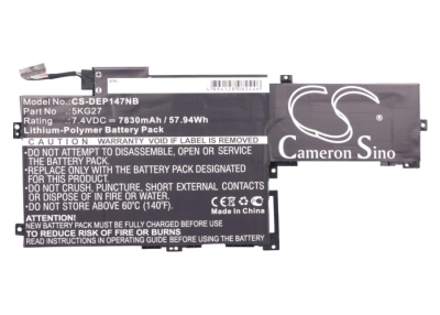 Аккумулятор Dell, Inspiron 14 7000, Inspiron 14-7437, 7830 мАч, CS фото 3