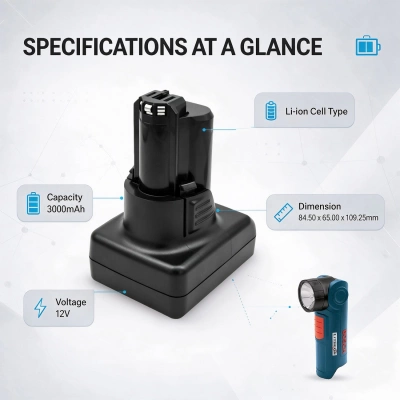 Аккумулятор Bosch, 12-Volt Max Tools, SKC120-202, All 12V MAX Pod Battery Style Tools, 3000 мАч, CS фото 6