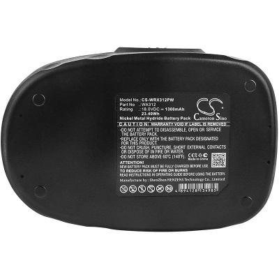 Аккумулятор Worx, WG150s, WG152, WG250, 1300 мАч, CS фото 5