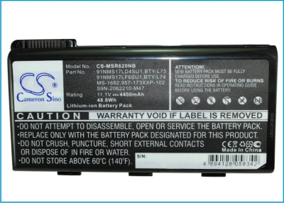 Аккумулятор MSI, A5000, MSI A6000, A6005, 4400 мАч, CS фото 3
