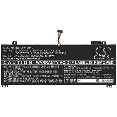 Аккумулятор Lenovo, xiaoxin Air 13IWL, xiaoxin Air 13, 2800 мАч, CS фото 3