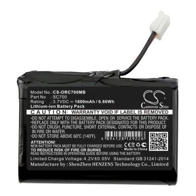 Аккумулятор Oricom, Secure 700, SC700, 1800 мАч, CS фото 4