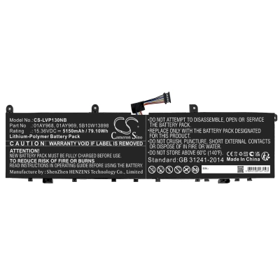 Аккумулятор Lenovo, ThinkPad P1 (20MD000DGE), ThinkPad X1 YINSHI 20MFA002CD, ThinkPad X1 Extreme-20MF000XGE, 5150 мАч, CS фото 2