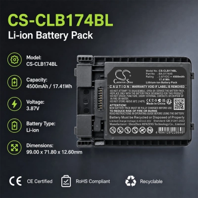 Аккумулятор CipherLab R25, RS38, 4500 мАч, CS фото 7