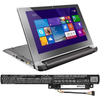 Аккумулятор Lenovo, IdeaPad Flex 10, 59-439199, 59-407061, 2200 мАч, CS фото 3