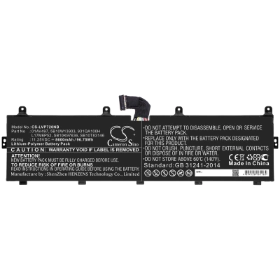 Аккумулятор Lenovo, ThinkPad P72, ThinkPad P72 (20MB002UGE), ThinkPad P72 (20MB/20MC), 8600 мАч, CS фото 3