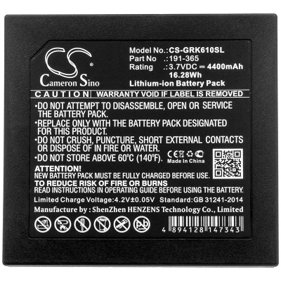 Аккумулятор GE, Druck IO620, DPI 620/G, Druck DPI620 Genii, 4400 мАч, CS фото 3