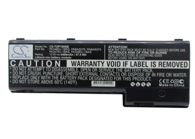 Аккумулятор Toshiba, Satellite P100-118, Satellite P100-359, Satellite P105-S6134, 4400 мАч, CS фото 1