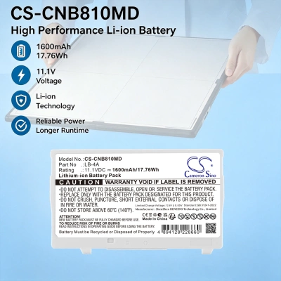 Аккумулятор Canon, AX-C4343W, CXDI-410C Wireless, CXDI-810C Wireless, 1600 мАч, CS фото 4