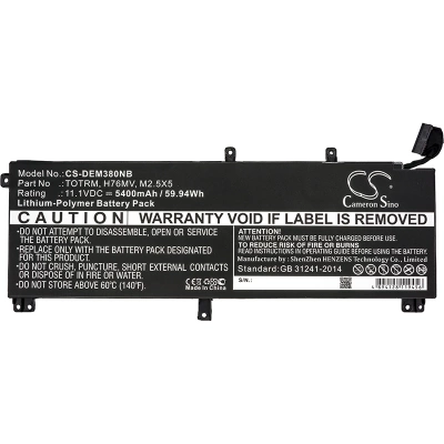 Аккумулятор Dell, Precision M3800, XPS 15 9530, XPS 15D-9728T, 5400 мАч, CS фото 3