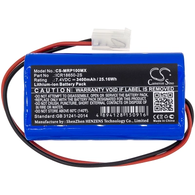 Аккумулятор Mindray, SP1, SP1 Syringe Pump, SK-801 EX, 3400 мАч, CS фото 2