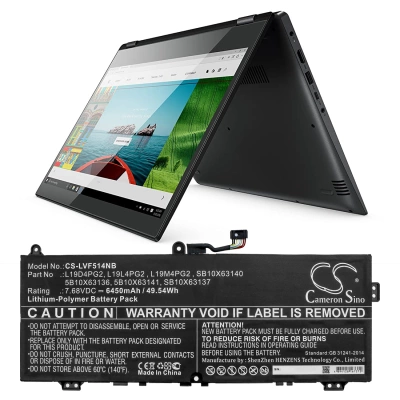 Аккумулятор Lenovo, IdeaPad Flex 5 1470, Flex 5 CB-13IML05 82B80006UX, Flex 5 CB-13IML05 82B8000RAU, 6450 мАч, CS фото 5
