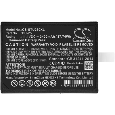 Аккумулятор Sumitomo, Type-25, Type-25e, Fusion Splicers BU25, 3400 мАч, CS фото 2