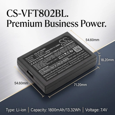 Аккумулятор VeriFone, 802B-WW-M05, M50, Nurit 8020, 1800 мАч, CS фото 5