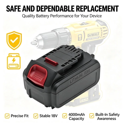 Аккумулятор DeWalt, XR Li-Ion 18V, DCD740, DCD740B, 4000 мАч, CS фото 3