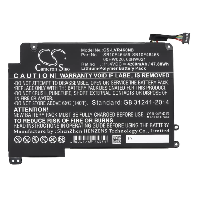 Аккумулятор Lenovo, ThinkPad Yoga 460, ThinkPad P40 Yoga(20GQ0004GE), ThinkPad Yoga 460 20EM000VGE, 4200 мАч, CS фото 5