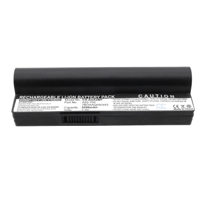 Аккумулятор Asus, Eee PC 701, Eee PC 701C, Eee PC 800, 5200 мАч, 140,00 × 38,00 × 40,00 мм, CS фото 2
