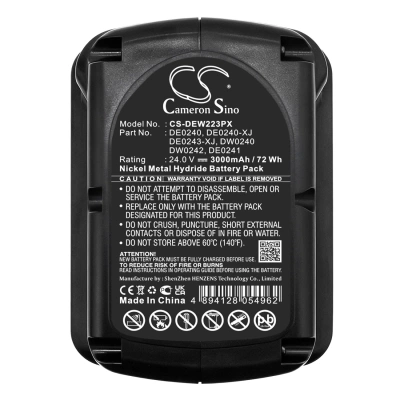 Аккумулятор DeWalt, DC222KA, DC222KB, DC223KA, 3000 мАч, CS фото 8