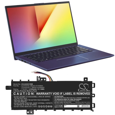 Аккумулятор Asus, A412FA, A412UA, A412UB, 4100 мАч, CS фото 4