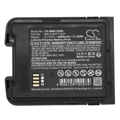 Аккумулятор ТСД M3 Mobile BK10 BK10-BATT-S34, 3600mAh, CS фото 2