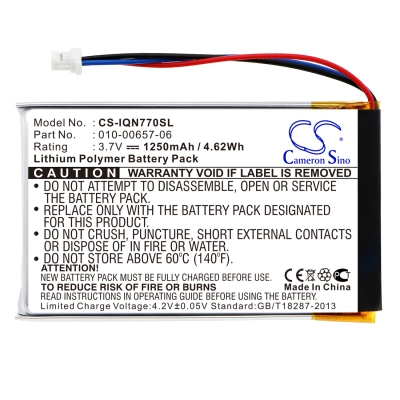 Аккумулятор Garmin, Nuvi 770, Nuvi 770T, 1250 мАч, CS фото 3
