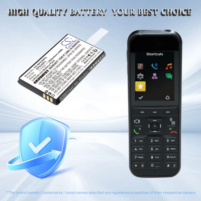 Аккумулятор SpectraLink, S35 DECT Handset, S37 S35 DECT Handset, S35, 1200 мАч, CS фото 3