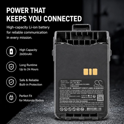 Аккумулятор Motorola, DP3000e, DP3441, DP3441e, 2600 мАч, CS фото 3