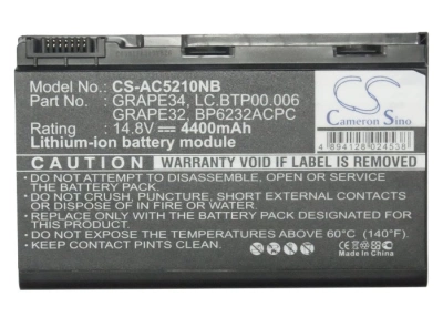 Аккумулятор Acer, TravelMate 5310-400508Mi, TravelMate 5520G-402G16Mi, TravelMate 5720-702G25BN, 4400 мАч, CS фото 5