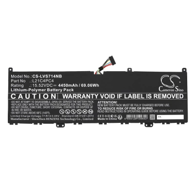 Аккумулятор Lenovo, Yoga Slim 7 ProX 14IAH7 82TK0076MX, Yoga Slim 7 ProX 14ARH7 82TL003TKR, Yoga Slim 7 ProX 14IAH7 8, 4450 мАч, CS фото 3