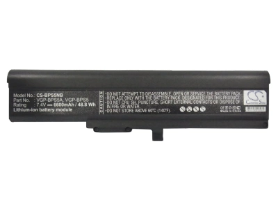 Аккумулятор Sony, VAIO VGN-TX651P Satellite T4700 Series, AIO TX36TP, AIO TX37TP, 6600 мАч, CS фото 3