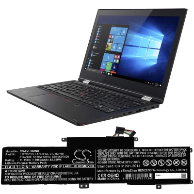 Аккумулятор Lenovo, Yoga L390, ThinkPad L380, ThinkPad S2 Yoga 2018, 3950 мАч, CS фото 4