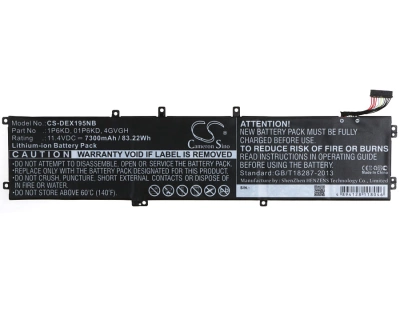 Аккумулятор Dell, XPS 15 9550, XPS 15 9530, Precision 5510, 7300 мАч, CS фото 3