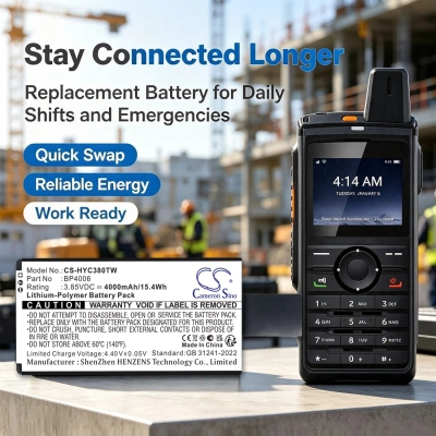 Аккумулятор Hytera, PNC380, PNC380 POC Radio, PNC380S, 4000 мАч, CS фото 7