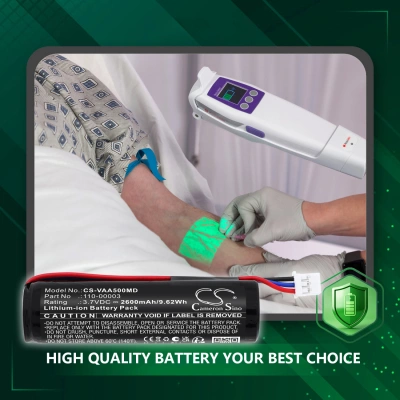 Аккумулятор Veins, Accuvein AV500 Illuminator, 2600 мАч, CS фото 6