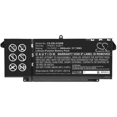 Аккумулятор Dell, Latitude 5320, Latitude 7320, Latitude 7420, 3800 мАч, CS фото 2
