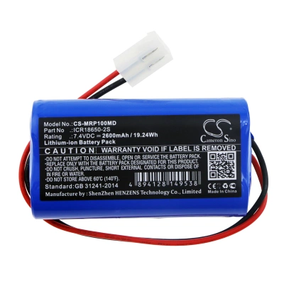 Аккумулятор Mindray, SP1, SP1 Syringe Pump, SK-801 EX, 2600 мАч, CS фото 4