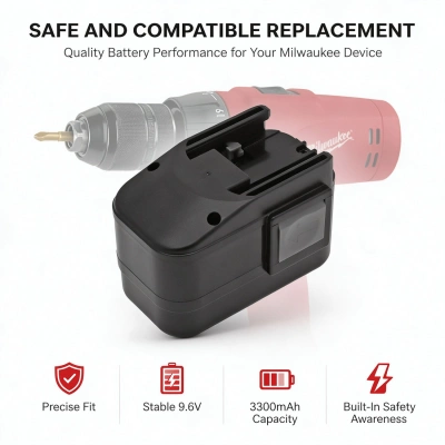 Аккумулятор Atlas Copco | AEG | Milwaukee, PCS6T, PES9.6, PES 9.6T, 3300 мАч, CS фото 7