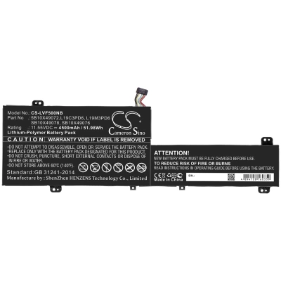 Аккумулятор Lenovo, IdeaPad Flex 5, IdeaPad Flex 5 81CA001KUS, IdeaPad Flex 5 80XA000YUS, 4500 мАч, CS фото 2