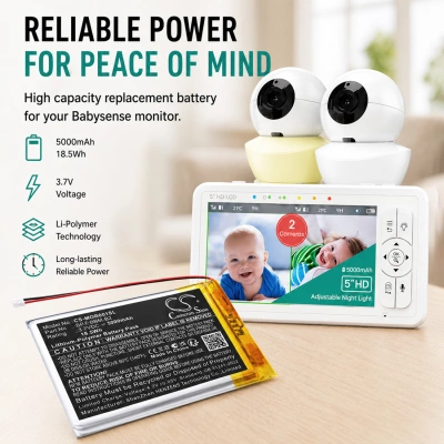 Аккумулятор Babysense | Bonoch | Momcozy, HD S2, BBM03, BBM05, 5000 мАч, CS фото 5
