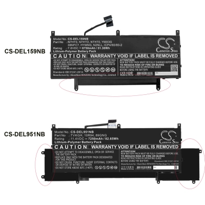 Аккумулятор Dell, Latitude 15 9510 WPK5N, Latitude 15 9510 41GJW, Latitude 15 9510 HKVNY, 6750 мАч, CS фото 2