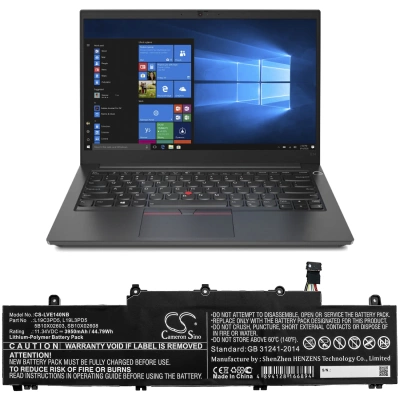 Аккумулятор Lenovo, ThinkPad E14 Gen2-20TA000DGE, Thinkpad E15 Gen 2, ThinkPad E14 Gen 2, 3950 мАч, CS фото 2