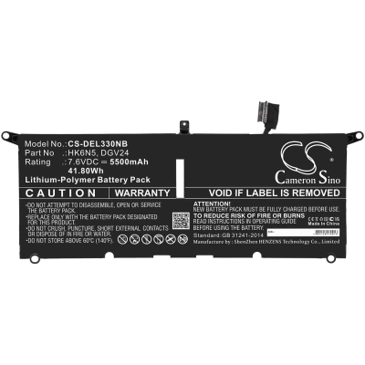 Аккумулятор Dell, Latitude 3301, Vostro 5390, Inspiron 13 5390, 5500 мАч, CS фото 2