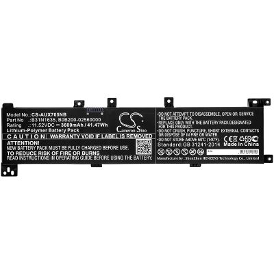 Аккумулятор Asus, X705, X705UV-3G, X705NC-1B, 3600 мАч, CS фото 3