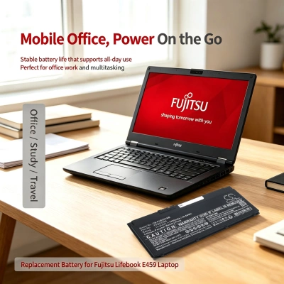 Аккумулятор Fujitsu, LifeBook E448-E4480M35SOIT, LifeBook E448-E4480M35SOPT, Lifebook E449-E4490M330SGB, 3450 мАч, CS фото 2