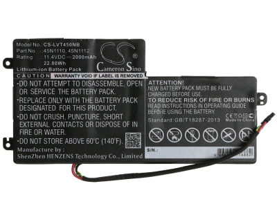 Аккумулятор Lenovo, ThinkPad T450, Thinkpad T440, Thinkpad K2450, 2000 мАч, CS фото 3