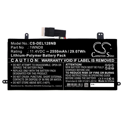 Аккумулятор Dell, Latitude 12 5285, Latitude 5285, 2550 мАч, CS фото 4