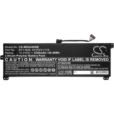 Аккумулятор Mechrevo | MSI, i5 8250U 8GB, i5 8250U 256GB, i7 8550U 8GB, 3250 мАч, CS фото 4